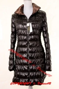 Laundry by Shelli Segal Reversible Packable Down Coat Black/Antique Bronze L - Picture 1 of 7