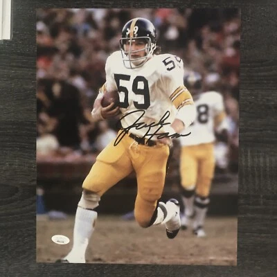 JACK HAM  AUTOGRAPHED 11x14 PHOTO PITTSBURGH STEELERS HOF JSA Witnessed WB411250 - Image 1 of 4