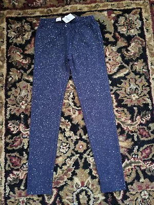 Gap Kids Blue Galaxy Sparkle Legging Girls Size  Medium (8-9) Girls NWT - Image 1 of 4