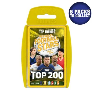 World Football Stars Top 200 - Pack 2 Top Trumps Card Game - Image 1 of 4