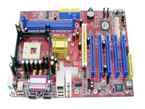 Biostar P4VTB, 478, VIA PT800, FSB 800, DDR 400, SATA, IDE, AGP LAN COM LPT, ATX - Bild 1 von 1