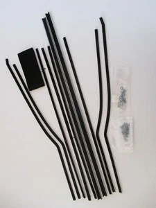 55 56 57 CHEV WEATHERSTRIPS NEW 2 DR HT DOOR WINDOW FELTS BELAIR PONTIAC - Picture 1 of 1