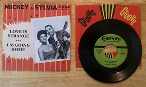 ROCK 45 7" SP MICKEY AND SYLVIA LOVE IS STRANGE - Picture 1 of 2