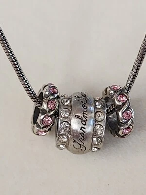 Collar Brighton Abuela Rosa Cristal Dije Plata Pesada Pl ¡ENVÍO GRATUITO EN $! Foto 1 de 4