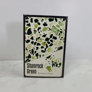 Vintage de Ville Shamrock Green Terrazzo Chips Playing Cards Marble Promo USA - Picture 1 of 5