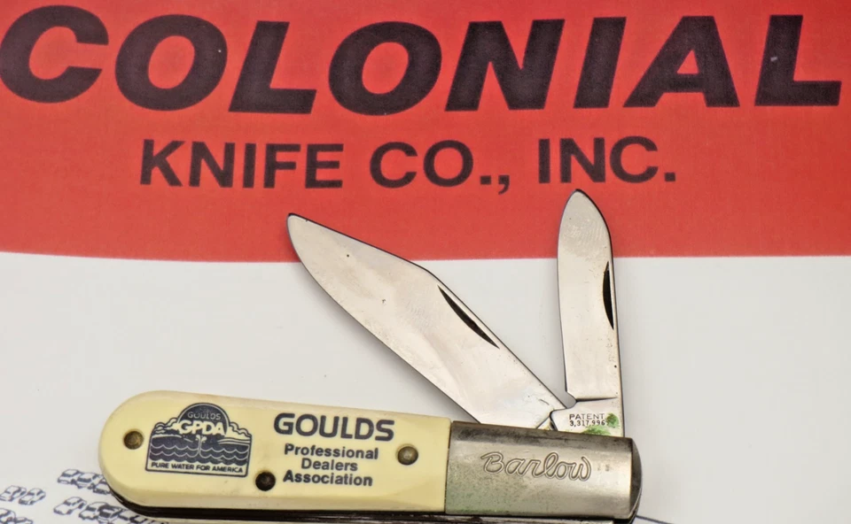 Cuchillo Barlow de dos hojas vintage hecho en EE. UU. COLONIAL KNIFE CO - nunca afilado Foto 1 de 4
