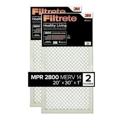 Filtrete 20x30x1 Air Filter, MPR 2800, MERV 14, Healthy Living Ultrafine... - Image 1 of 4