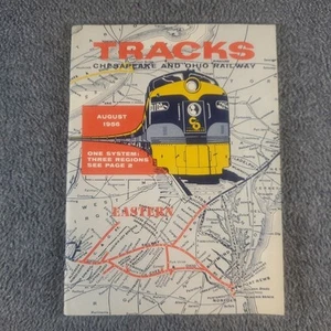 "TRACKS" Chesapeake and Ohio Railway August 1956 Volume 41 No. 8 - Picture 1 of 9