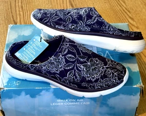 NIB/NEW Women VERA BRADLEY VB CLOUD Purple Floral Quilted Clogs Mules Shoes 10 - Picture 1 of 4