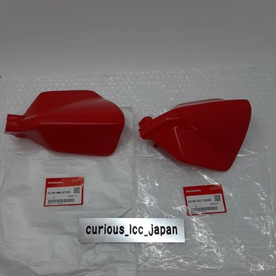 Juego de protectores genuinos HONDA rojo izquierdo derecho 53180-KCZ-000ZB&53185-MBN-670ZB cubierta NUEVO Foto 1 de 4