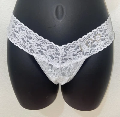 Tanga Hanky Panky Bridal Collection Talla Única Blanco Tiro Bajo Cristales Swarovski Foto 1 de 4