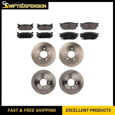 Front Rear Disc Brake Pad Set Disc Brake Rotor Magma for Ford Probe 1993-1997 - Image 1 of 4