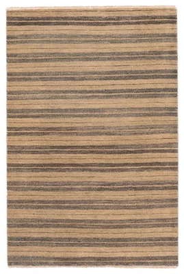 Traditional Khaki 4'2" x 6'3" Hand-knotted Oriental Carpet Wool Area Rug - Image 1 of 4