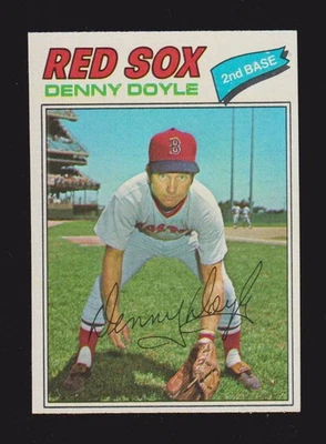 1977 TOPPS #336  Denny Doyle  BOSTON RED SOX  EX-MINT+   B - Image 1 of 2