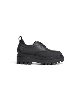 Calvin Klein Platform Derby Shoes Black Style Women Lace Up Shoes - Image 1 of 4