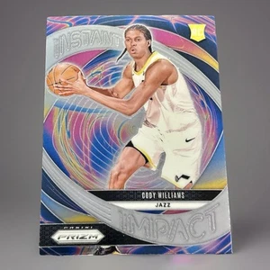 Cody Williams Rookie Card Instant Impact 2024-25 Panini Prizm #2 - Picture 1 of 3