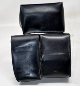 Vintage Canon Leather Flash Case 35mm Cameras 4.5” X 3” X 2 1/4” Lot of 3 - Picture 1 of 4