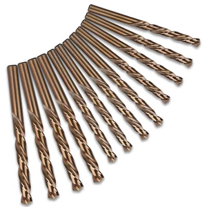 1-13mm HSS Co Cobalt Drill Bits M35 Metal Twist Jobber Bit Stainless Steel Wood - Picture 1 of 13