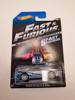 2014 Hot Wheels Fast & Furious Series 2nd Year Nissan Skyline GT-R (R34) 3/8 - Bild 1 von 2