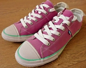 SuperDry Ladies Japan Super Series Low Lace up Pink shoes Size UK 6 Narrow - Picture 1 of 10