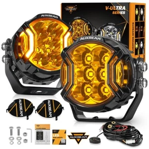 AUXBEAM 3" pulgadas 108W tirador lateral LED trabajo luz de conducción punto vainas antiniebla ámbar DRL - Imagen 1 de 12