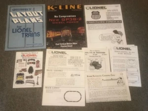 Greenbergs Anlagepläne für Lionel Trains mit anderen Anleitungen & Katalogen etc. - Bild 1 von 9