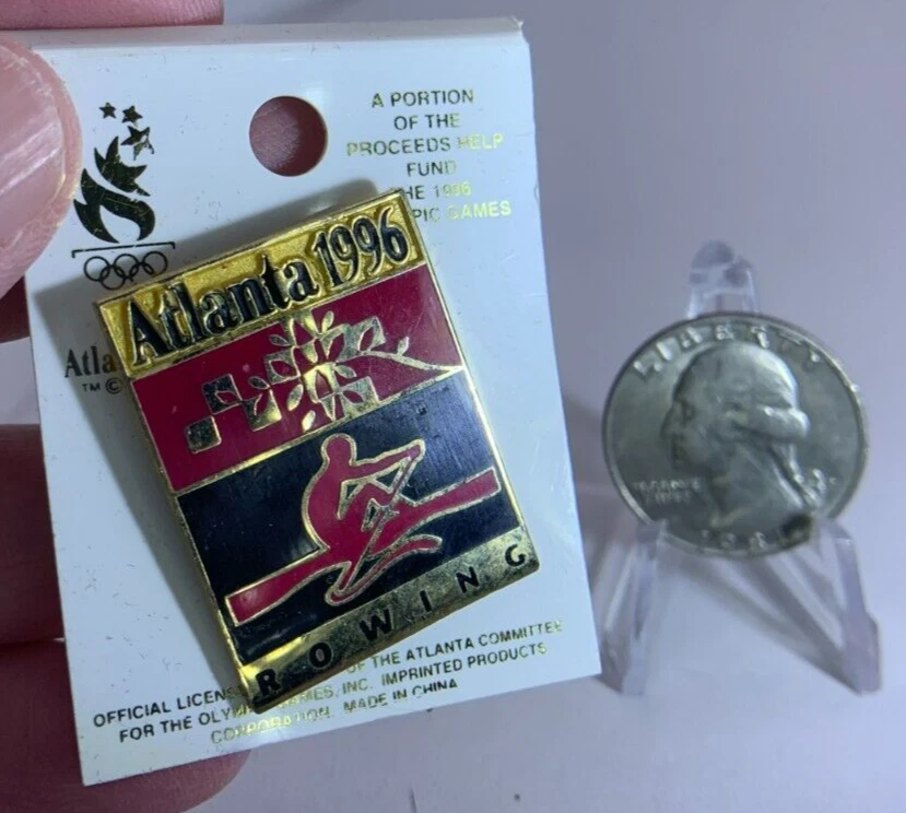 Olympic Memorabilia Atlanta 1996 Rowing NOSWT Vintage Tack Pin T-910 - Image 1 of 1