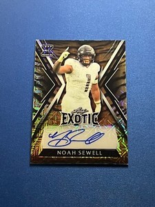 2023 Leaf Exotic Football MOJO Tiger Version Auto of Noah Sewell #1/8!!