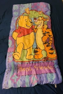 Vintage Winnie the Pooh Best Friends Kids Sleeping Bag - Camping - Picture 1 of 10
