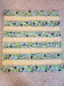RAG BLANKETS QUILTS FOR BABY BOY GIRL TODDLERS 40" X 40" VARIOUS PATTERNS CHOICE - Picture 1 of 20
