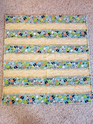 RAG BLANKETS QUILTS FOR BABY BOY GIRL TODDLERS 40" X 40" VARIOUS PATTERNS CHOICE - Image 1 of 4
