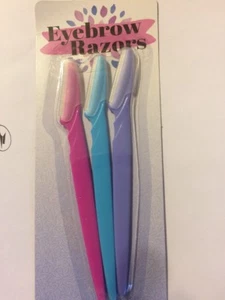 3er Set Augenbrauenrasierer Bikini Schnurrbart Bart 3 Eyebrow Bikini Facial Razors - Bild 1 von 2