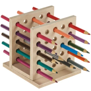 Stiftehalter Bausatz Holz Holzbausatz Werkset Bastelset für Kinder ab 11 Jahren - Bild 1 von 4