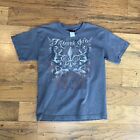 Y2K 2008 Miami Ink Lions, Wings Faded Black T Shirt Large