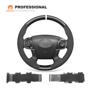 MEWANT Suede Carbon Fiber Steering Wheel Cover for Toyota Camry 2012 2013 2014 - Foto 1 di 10
