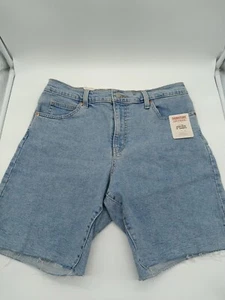 Pantalones Cortos de Jean Signature Levi Strauss 9 pulgadas tiro alto para Mujer Talla 10 Bermudas Calce Nuevo con Etiquetas - Imagen 1 de 12
