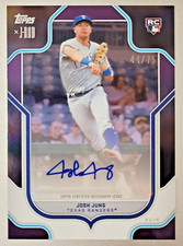 2023 Topps X J-ROD Show Out Collection Josh Jung RC Auto Purple Foil /75 Rangers