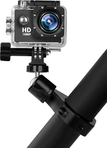 UTV Camera Mount for GoPro & More -360° Rotation Aluminum Bracket for Roll Cages - Picture 1 of 7