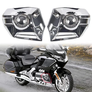 For Honda Goldwing 1800 GL1800 2018-2020 Lower Cowl Cover Chrome Fairing L&R Set - Picture 1 of 10