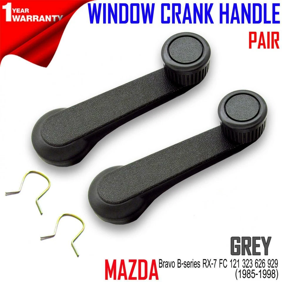 FOR MAZDA BRAVO B-xxx RX-7 FC 121 323 626 929 1985-98 WINDOW CRANK HANDLE 1 PAIR Foto 1 de 2
