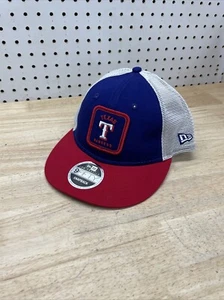 New Era Texas Rangers Squared Low Profile 9FIFTY Snapback Hat Adjustable Blue - Picture 1 of 14