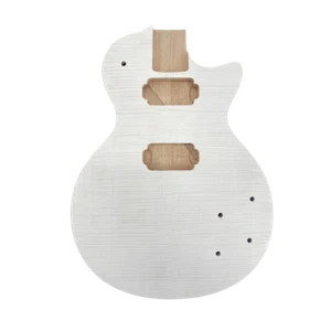 Cuerpo de guitarra eléctrica chapa de arce de caoba para piezas de repuesto de guitarra estilo LP - Imagen 1 de 2
