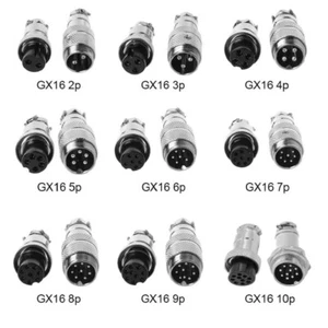 Connettore circolare GX16 gx-16 volante microfono filo presa docking aviazione - Afbeelding 1 van 19