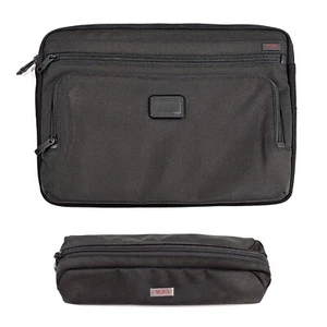 TUMI Alpha Large Laptop Zip Cover Case + Alpha 3 Electronic Cord Pouch - Photo 1/19