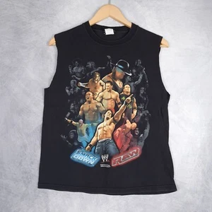 Vintage Y2K WWE Shirt Youth Boys XL John Cena Sleeveless Crewneck Tee - Picture 1 of 18