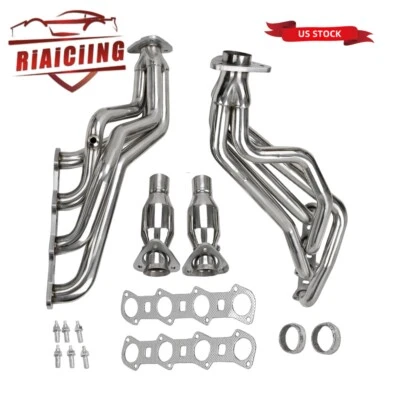 NUEVO para 99-04 Ford F150 4x4/Tracción trasera 5,4 L Modular V8 Acero Inoxidable Cabezales de escape Foto 1 de 4