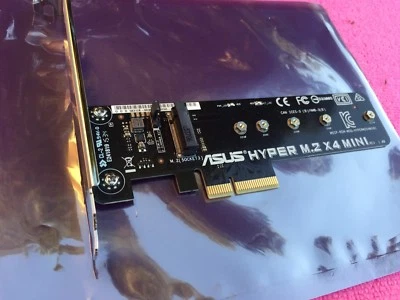 MINI ACCESORIO ASUS HYPER M.2 X4 para MAXIMUS VIII HERO ALPHA, EDICIÓN RAMPAGE V Foto 1 de 2