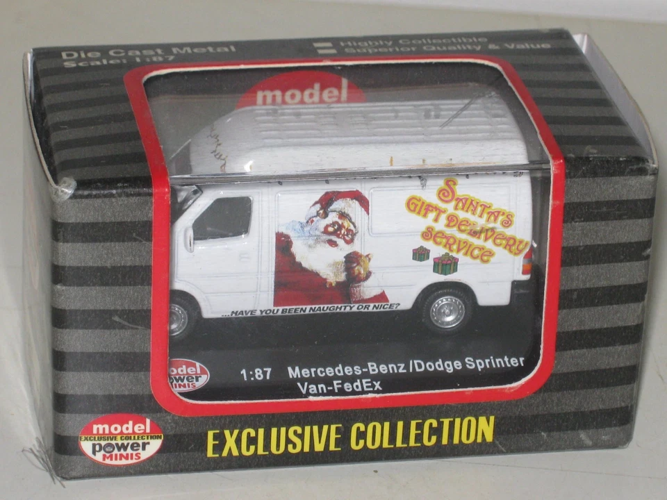 Model Power HO #19401, MB/Dodge Sprinter Van, "Santa's Gift Delivery Service" - Image 1 of 1