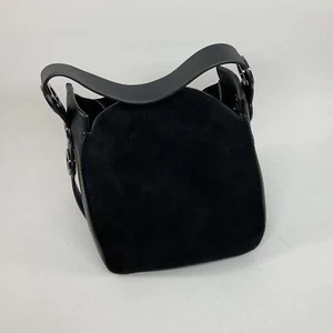 Kendall + Kylie Molly Leather Hobo Bag Top Handle Black - NEW - Picture 1 of 7