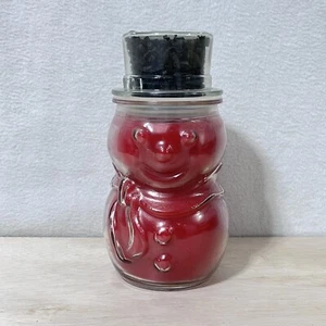 GOLD CANYON Candle Christmas Memories 24oz Large Snowman Jar RARE HTF - Picture 1 of 4